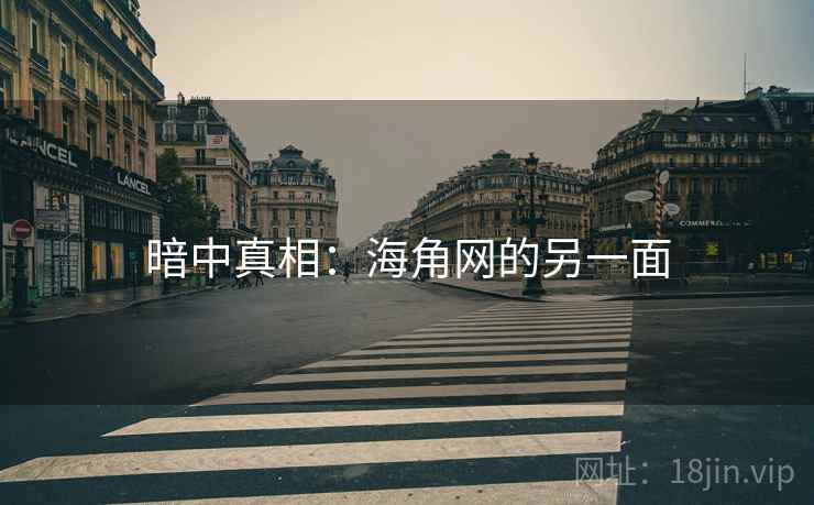 暗中真相：海角网的另一面