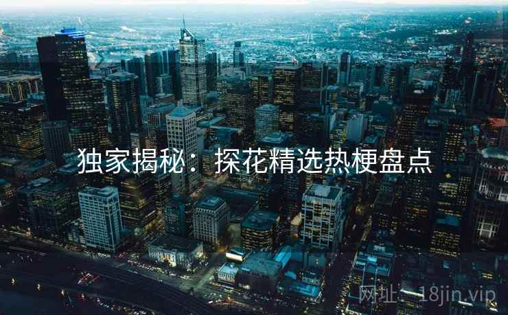 独家揭秘:探花精选热梗盘点 独家揭秘:探花精选热梗盘点